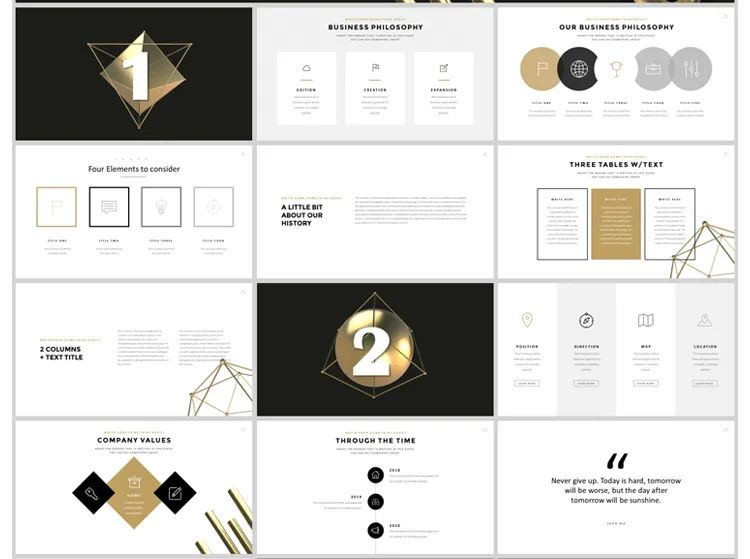 400套精简室内设计ppt,高大上的ppt设计图