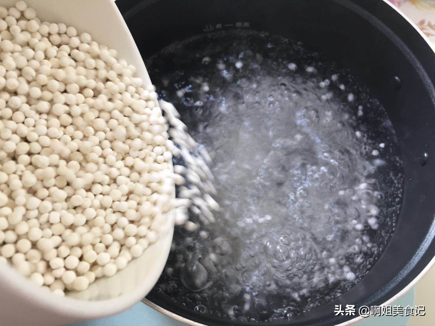 西米露香芋糖水简单做法,香芋西米露糖水做法大全