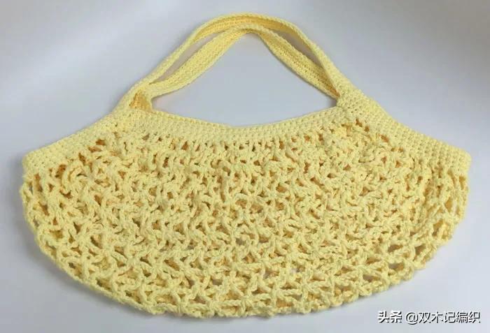 自己动手钩个小包,超实用钩织购物袋图解