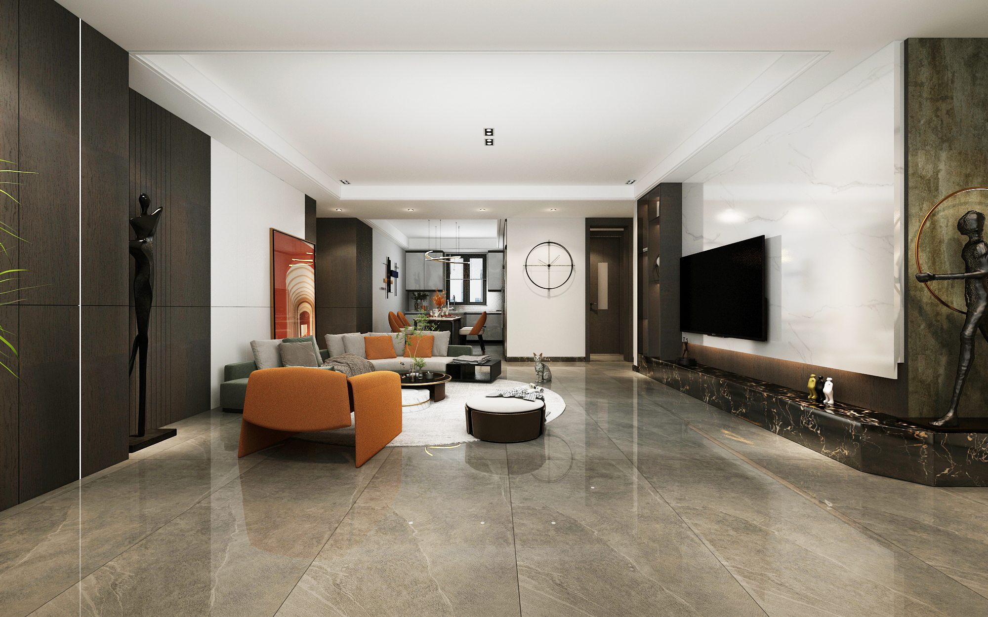 济南万科翡翠公园132平装修效果图,济南金科东方博翠170装修效果图