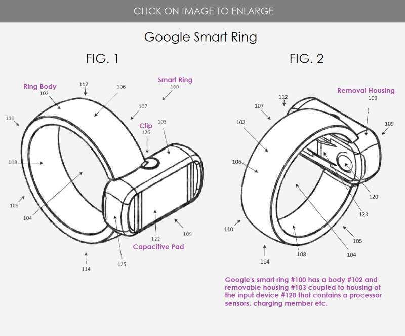 谷歌智能指环专利曝光，将与苹果、微软和三星直接竞争