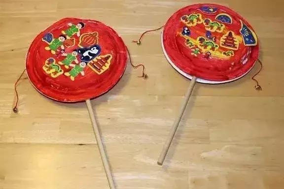 手工制作新年手工画,新年贺卡手工画2021年简单幼儿园