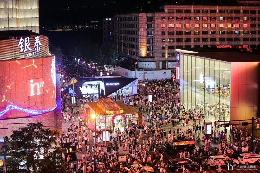 杭州新鸿基江河汇超级地标,杭州十大必去的夜景打卡点免费