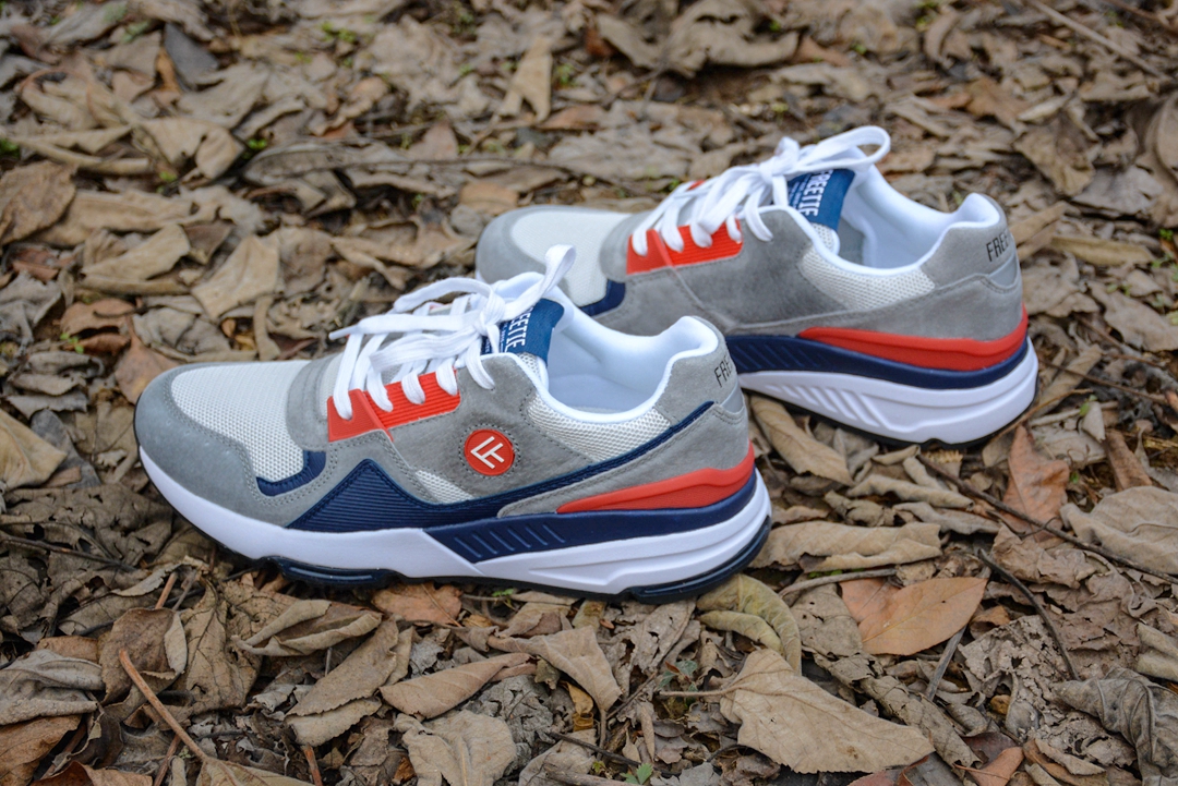 复古拼接休闲鞋松软底,复古舒适运动休闲鞋