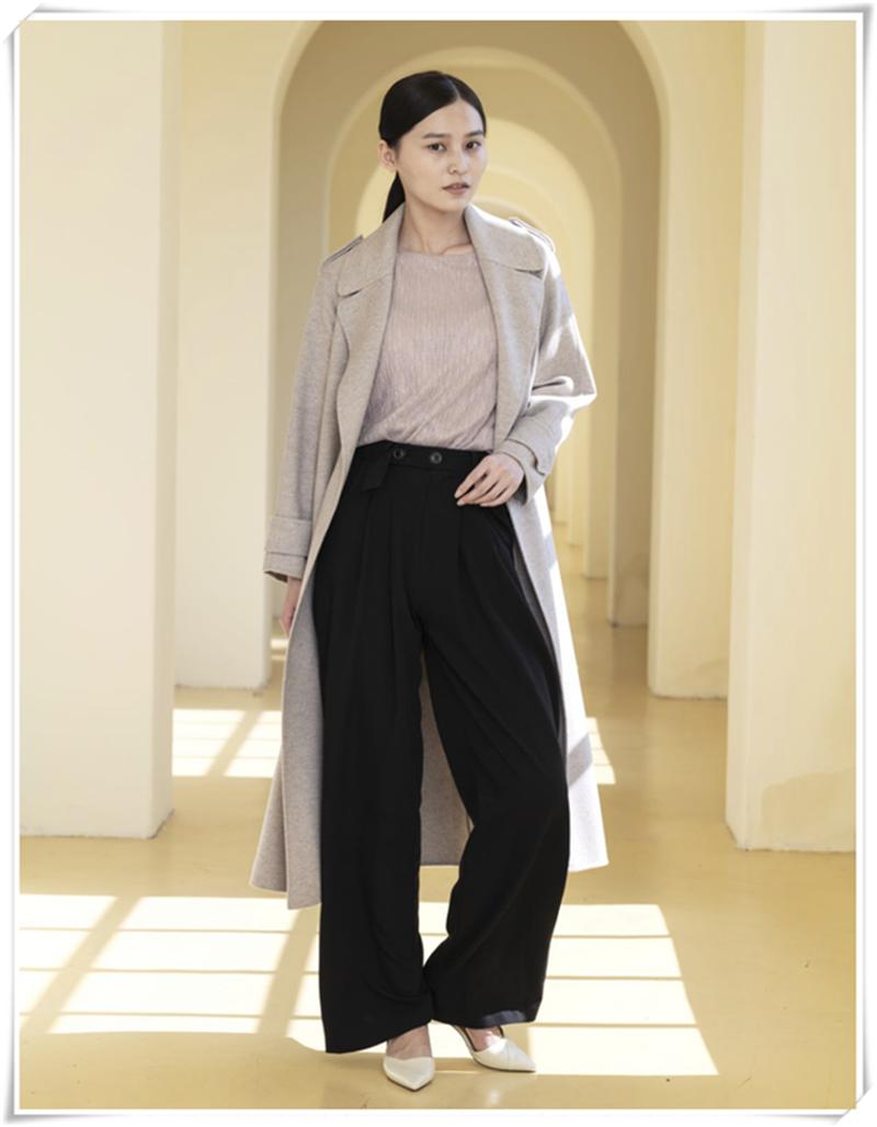长大衣可以搭配长阔腿裤吗,长大衣阔腿裤优雅高级谁穿谁美
