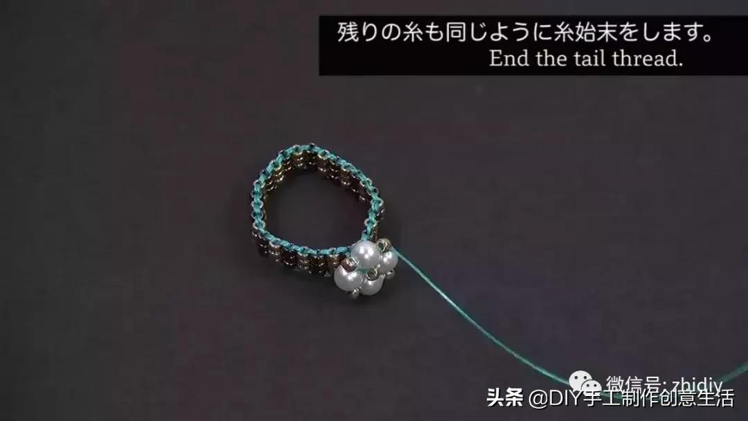 简单手工串珠戒指和发箍,戒指手工diy串珠慢视频