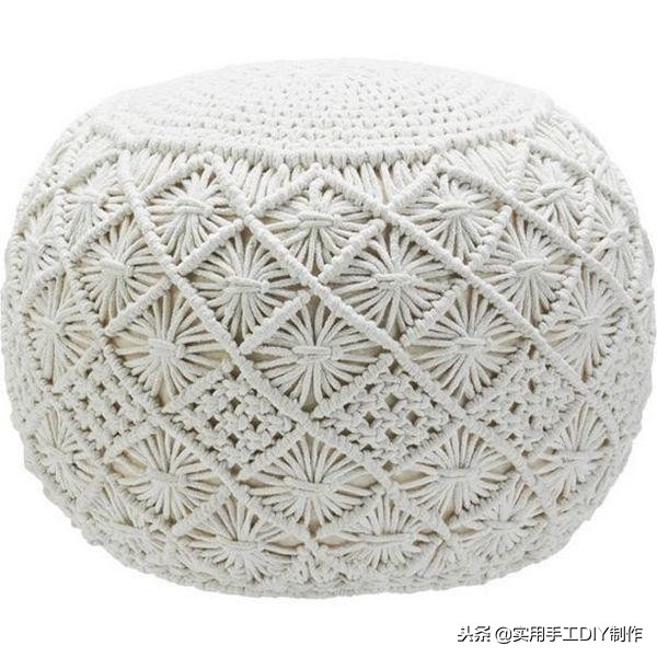 手工纯白棉绳编绳挂件,手工编绳合集名称