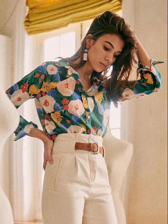 衬衫和牛仔裤怎么穿,衬衫阔腿牛仔裤穿搭