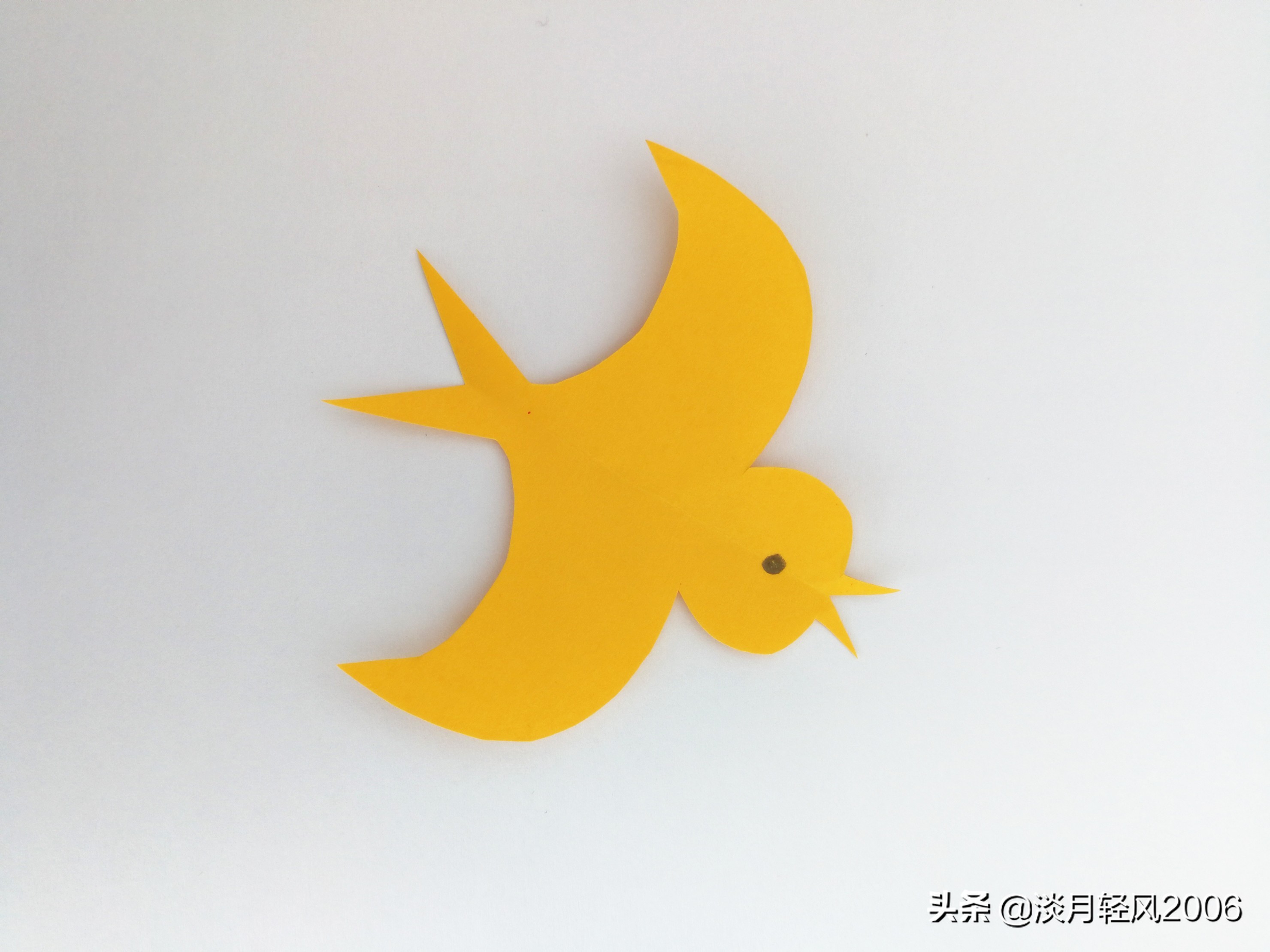 剪纸大全儿童圆形,幼儿手工剪纸小飞鸟