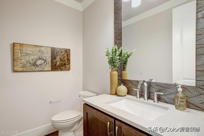 北欧风卫生间墙砖地砖,现代法式风的卫生间地砖