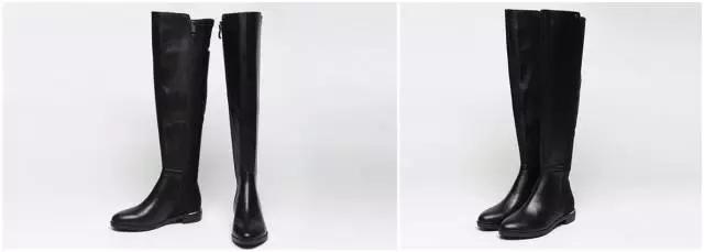 烟灰色牛仔裤怎么搭过膝靴,小香风皮毛外套搭配牛仔裤过膝靴