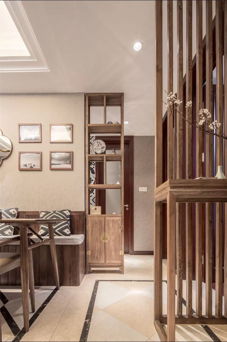 隔而不断的屏风设计,30公分的屏风