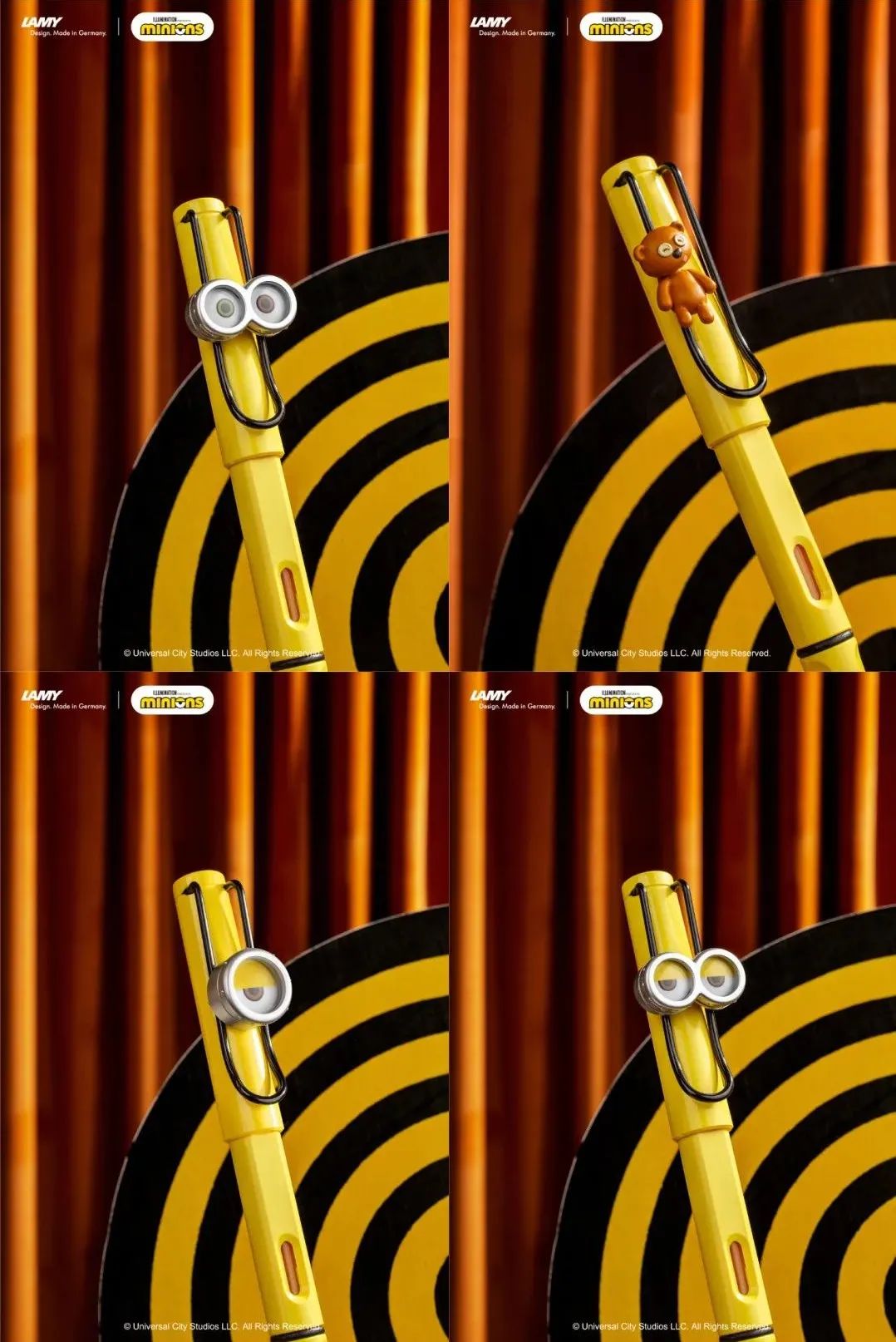 环球影城小黄人限定钢笔,环球影城联名款小黄人钢笔