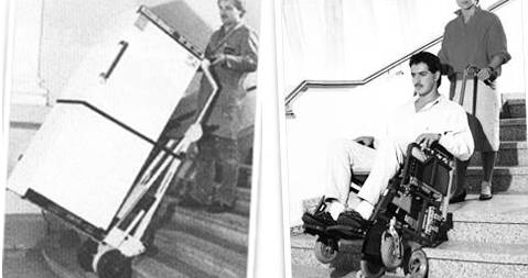 老人残疾人爬楼自动轮椅,老年残疾人上下楼梯神器