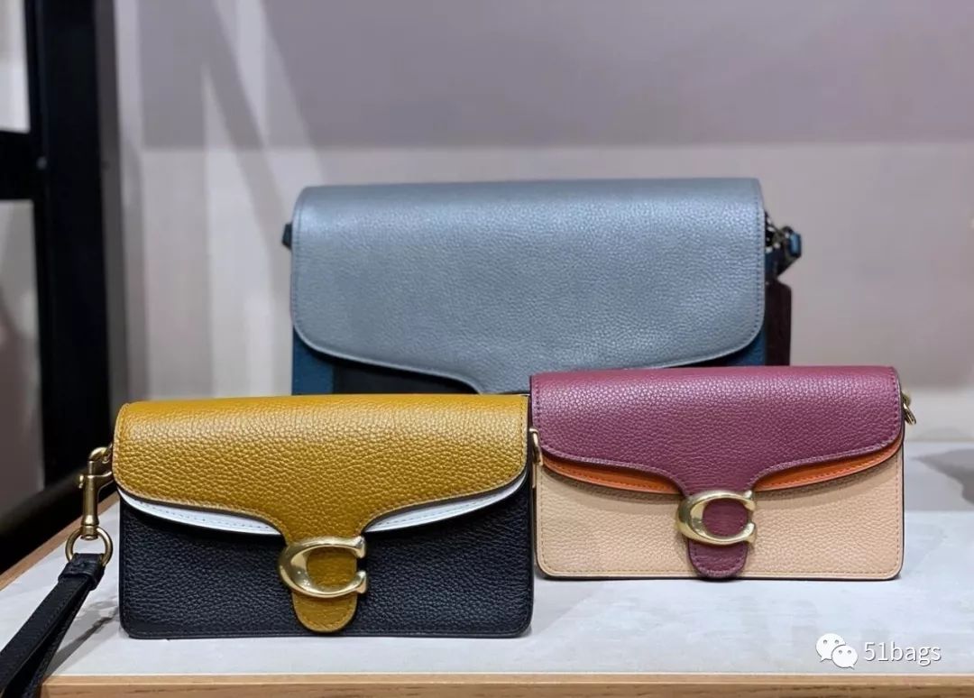 coach酒神包tabby奶茶色,coach酒神包正品细节图