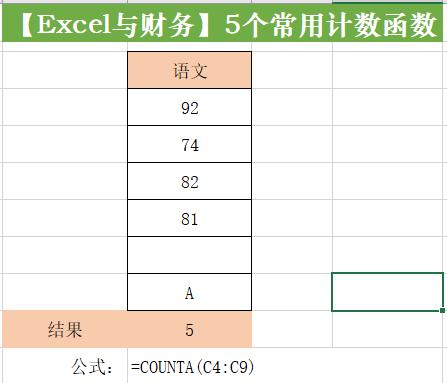 excel的计数公式,excel行计数用什么函数