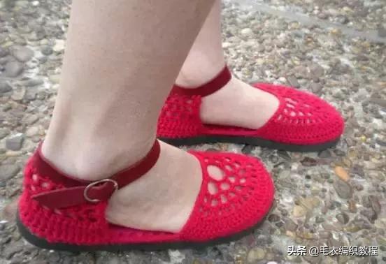 钩男士豆豆凉鞋三道杠视频教程,100种婴儿凉鞋的钩法全过程