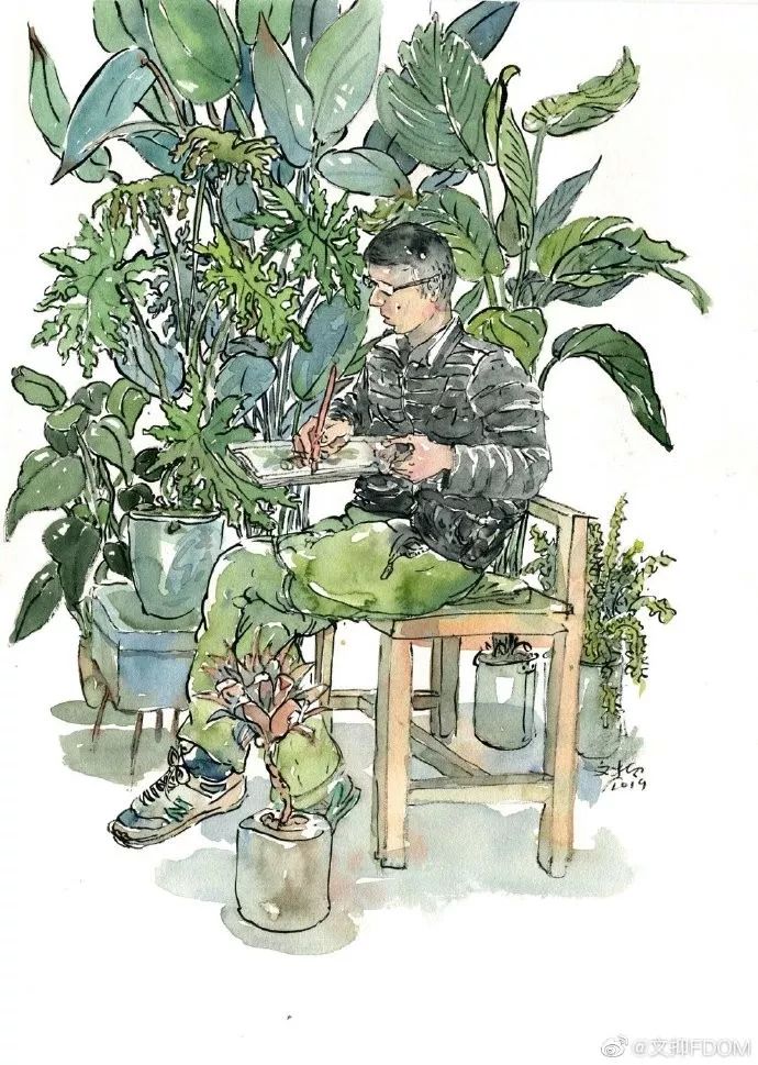 淡彩钢笔画技法,钢笔淡彩画基本知识