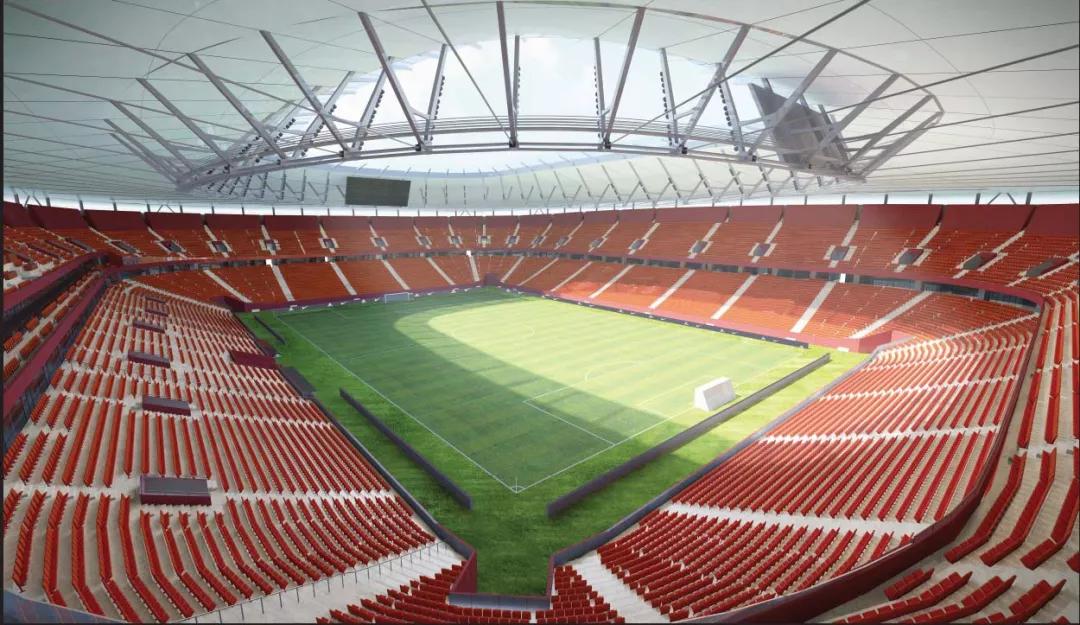 浦东足球场效果图,上海浦东专业足球场平面图