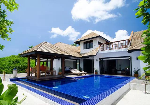 马尔代夫七星选岛全攻略,马尔代夫沙滩别墅出海游泳