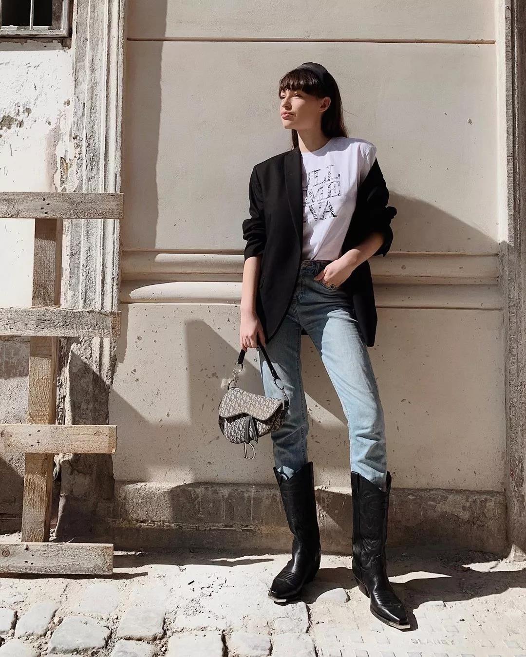 今年秋冬超火西部牛仔靴,今年流行的牛仔过膝靴