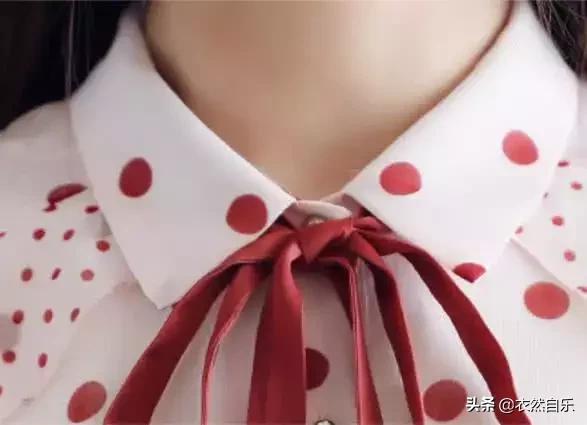 领带衫女款短新款,洋气减龄衬衫领带秋