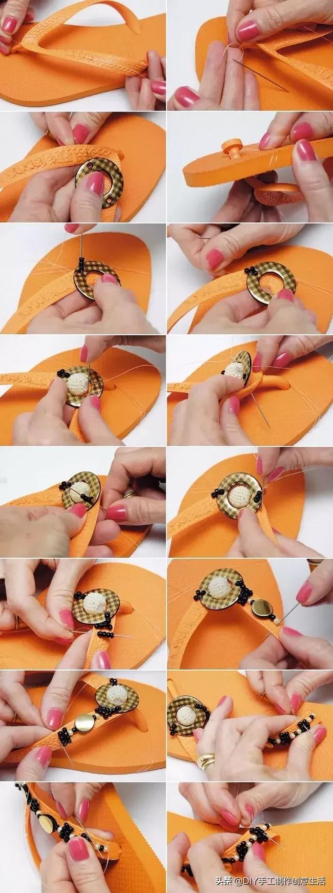 人字拖改造一下秒变时尚潮流风,穿人字拖也可以很高级