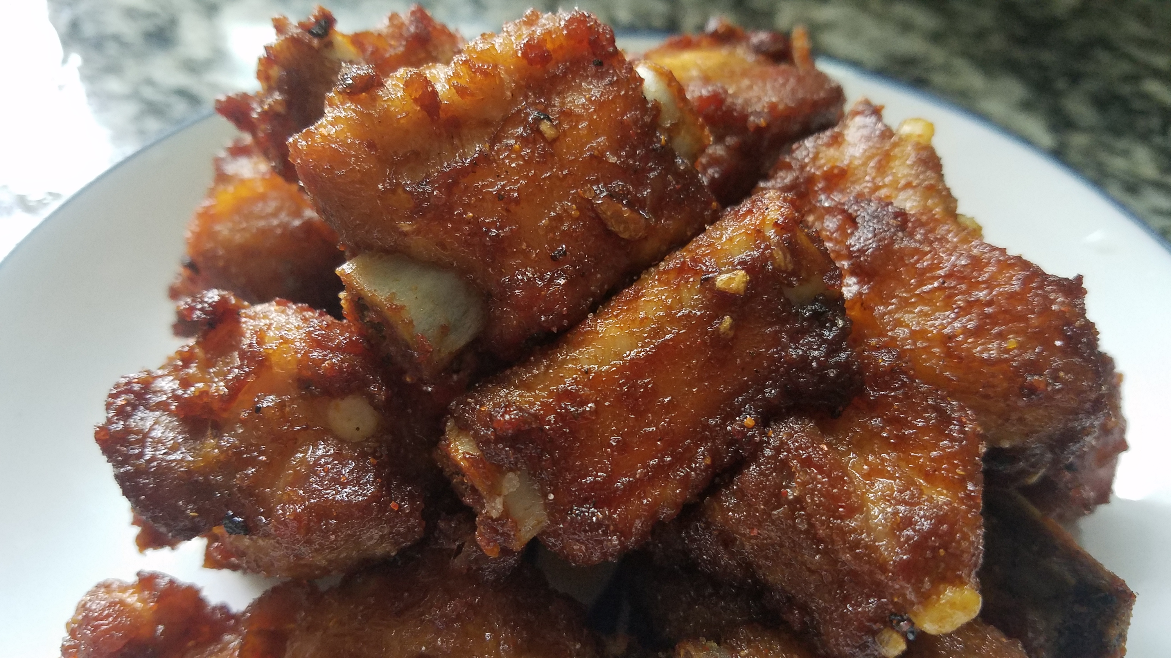 大锅菜椒盐排骨正宗做法,懒人菜椒盐排骨