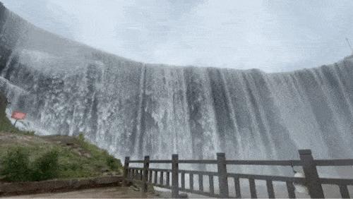 看瀑布四川,广安第一宽瀑布