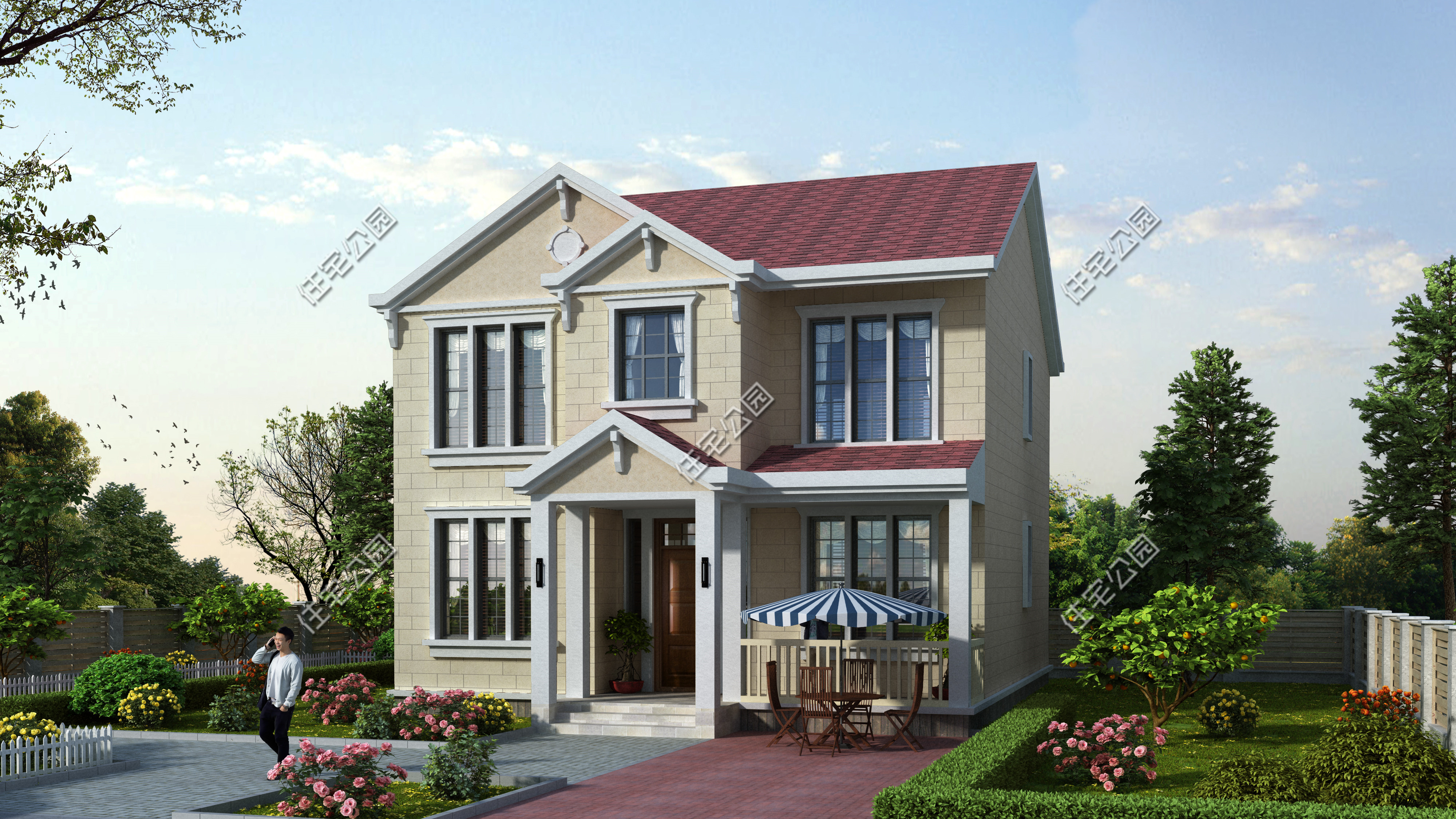 10套二层农村别墅图便宜又好看,50套农村二层别墅图纸及价格