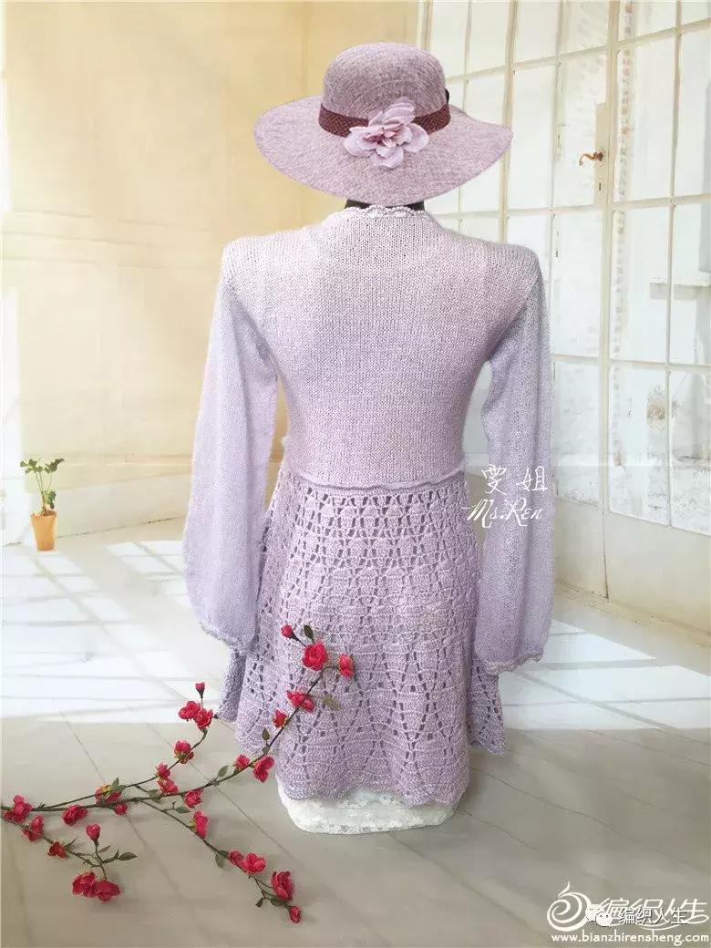 流行女士短开衫钩织教程,长款外搭开衫钩织教程