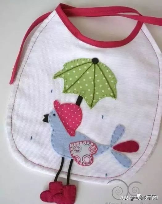 1-3岁宝宝专用围兜有袖子,宝宝布兜制作方法