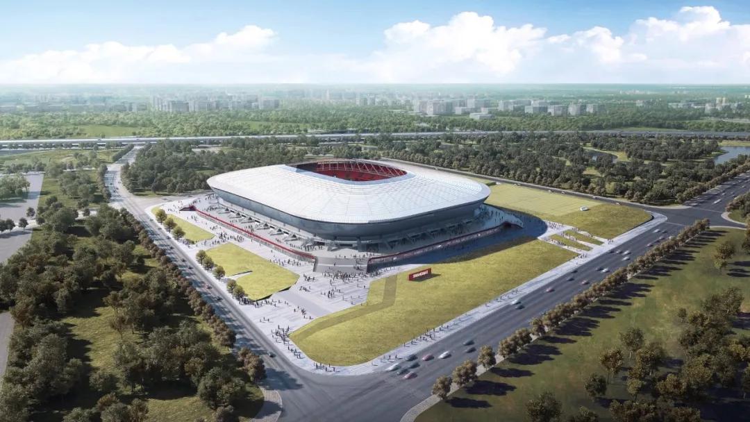 浦东足球场效果图,上海浦东专业足球场平面图