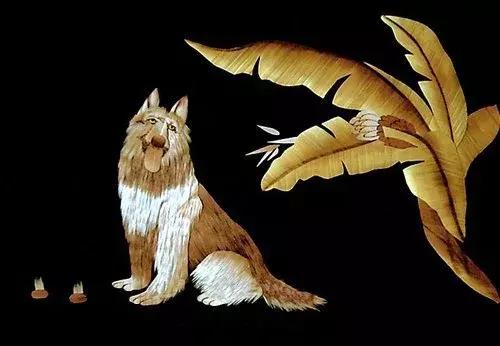 麦秆画芦苇画,最好看的麦秆画