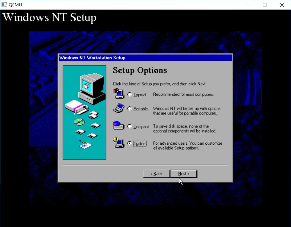 QEMU安装WINDOWSNT4.0MIPS版本
