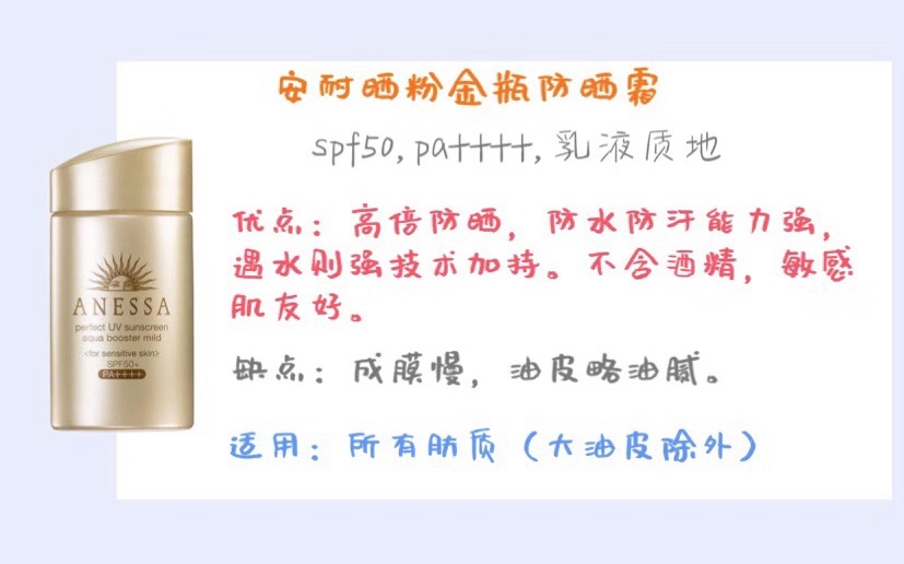 以下是几款防晒霜的介绍和推荐,安耐晒防晒霜推荐哪款