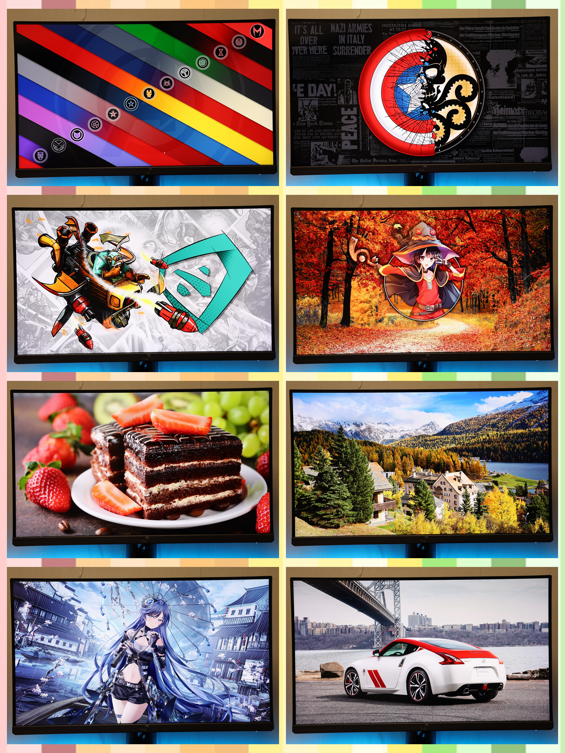 华硕绝景xg27aq和pg279q,rogxg27uq27寸4k144hz显示器