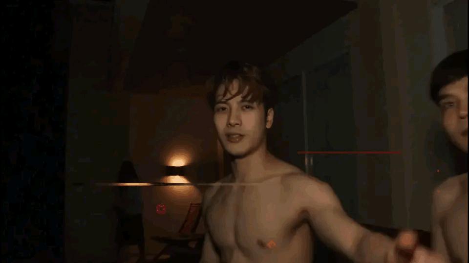 荷尔蒙爆棚的男明星的肌肉,痞帅行走的荷尔蒙男明星