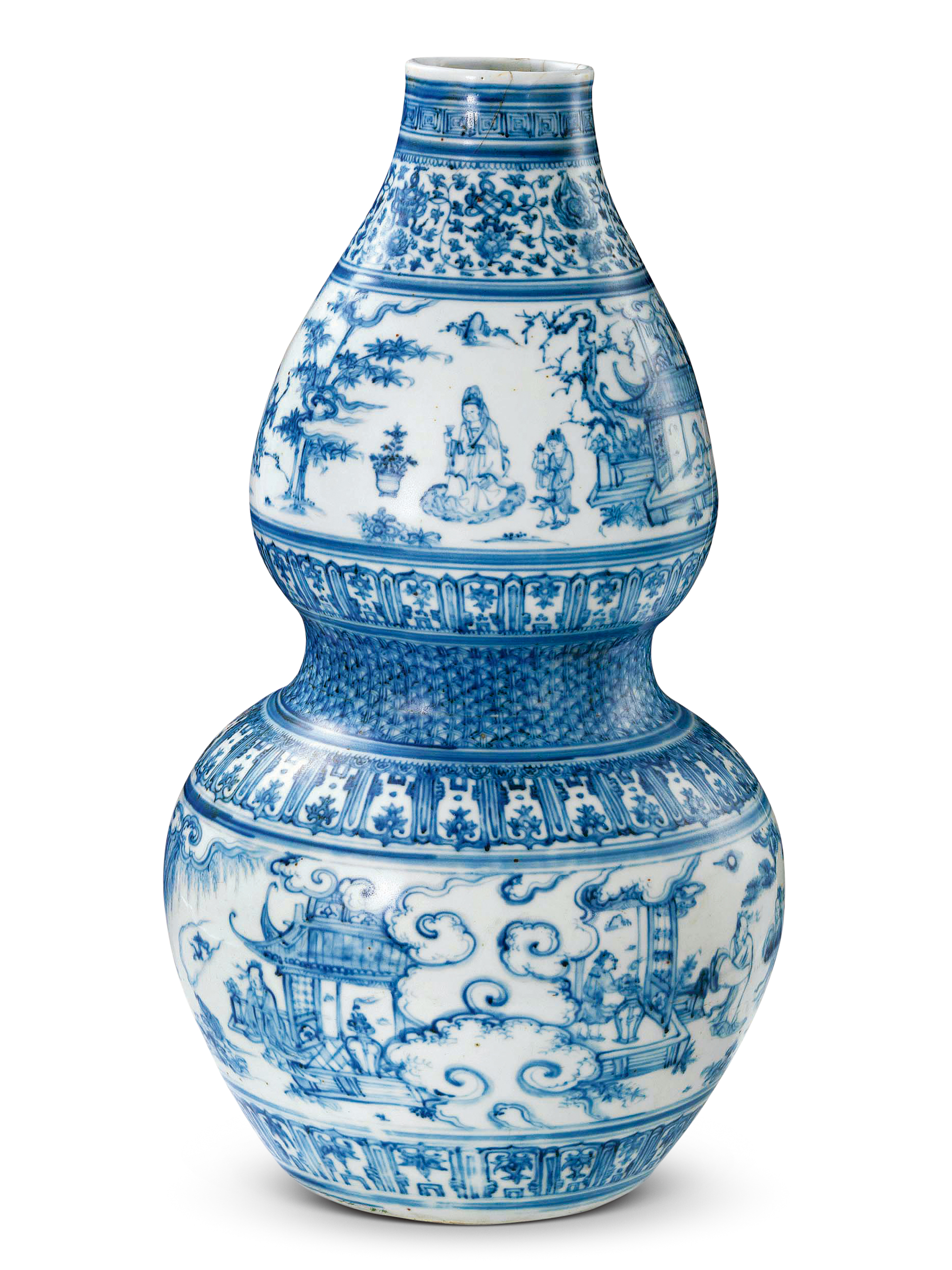 明代各时期的青花瓷都有什么特征,明崇祯时期青花瓷器底部的特点