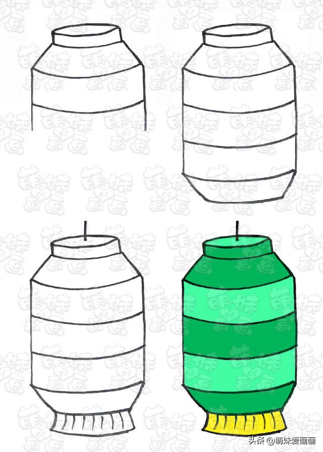 元宵节的灯笼怎么画好看,元宵节的灯笼怎么画又简单又好看