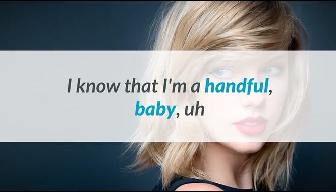 霉霉me完整版歌词,霉霉歌曲学英语词汇