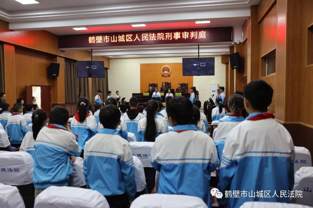 在孩子们的心中种下一个法治梦——山城区法院邀请第八小学学生参加“法院开放日”活动