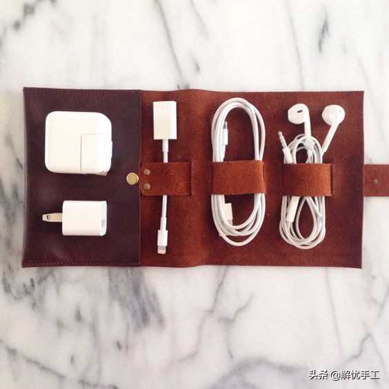 手工编织耳机收纳包,声阔耳机收纳包