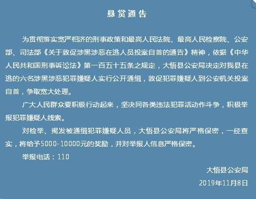 13名涉黑涉恶通缉犯落网,大悟扫黑除恶通缉犯名单图片