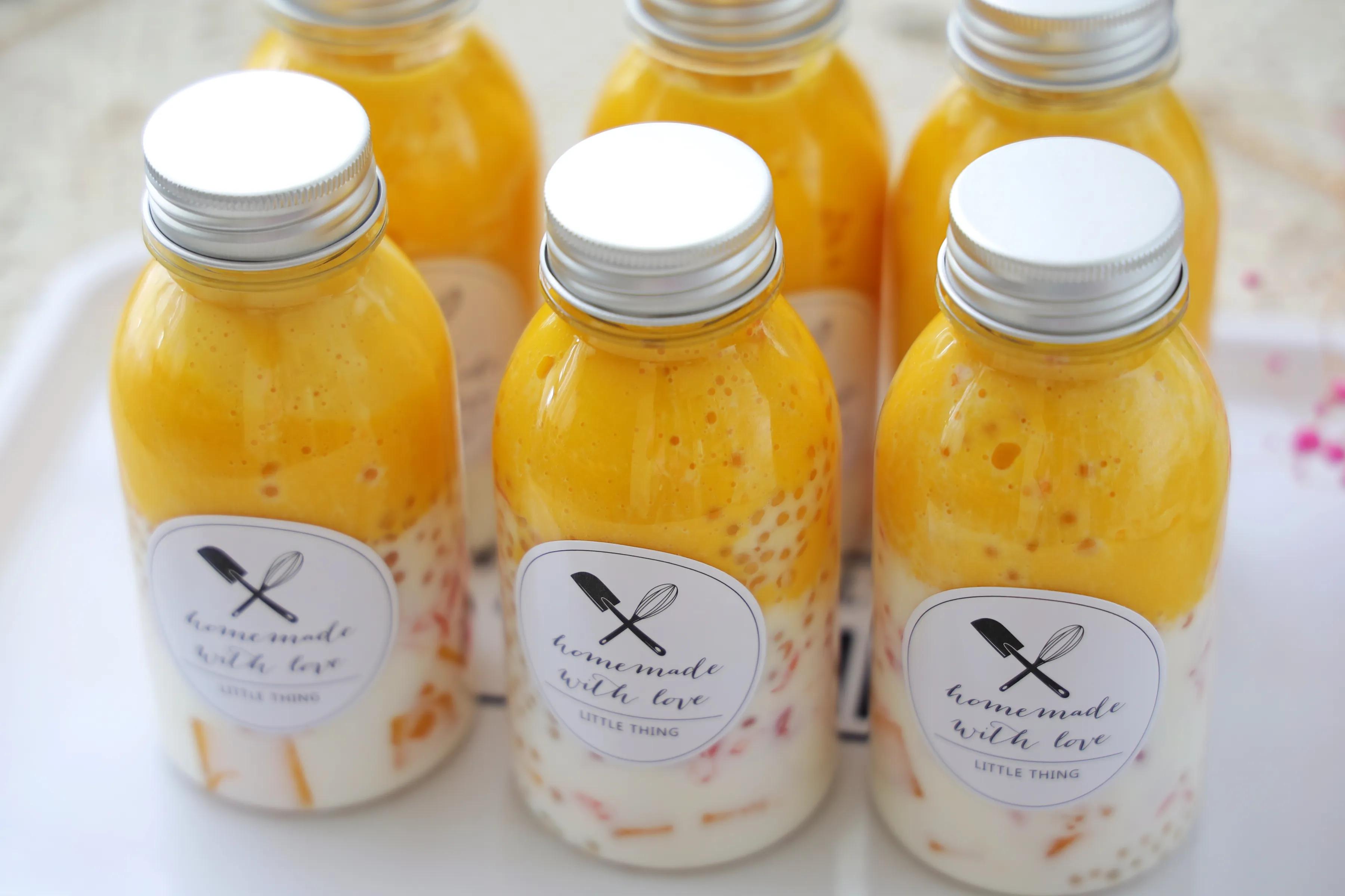 自制网红饮品，杨枝甘露，不加糖，好喝颜值高，夏天喝太安逸了