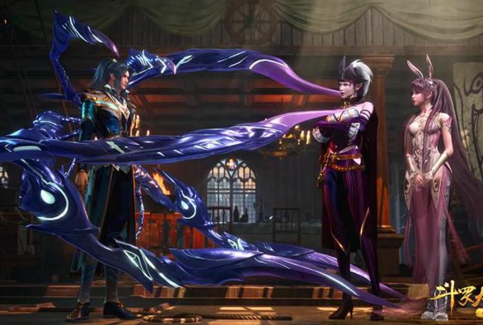 斗罗大陆紫珍珠和唐三有吻戏吗,斗罗大陆唐三与紫珍珠比赛