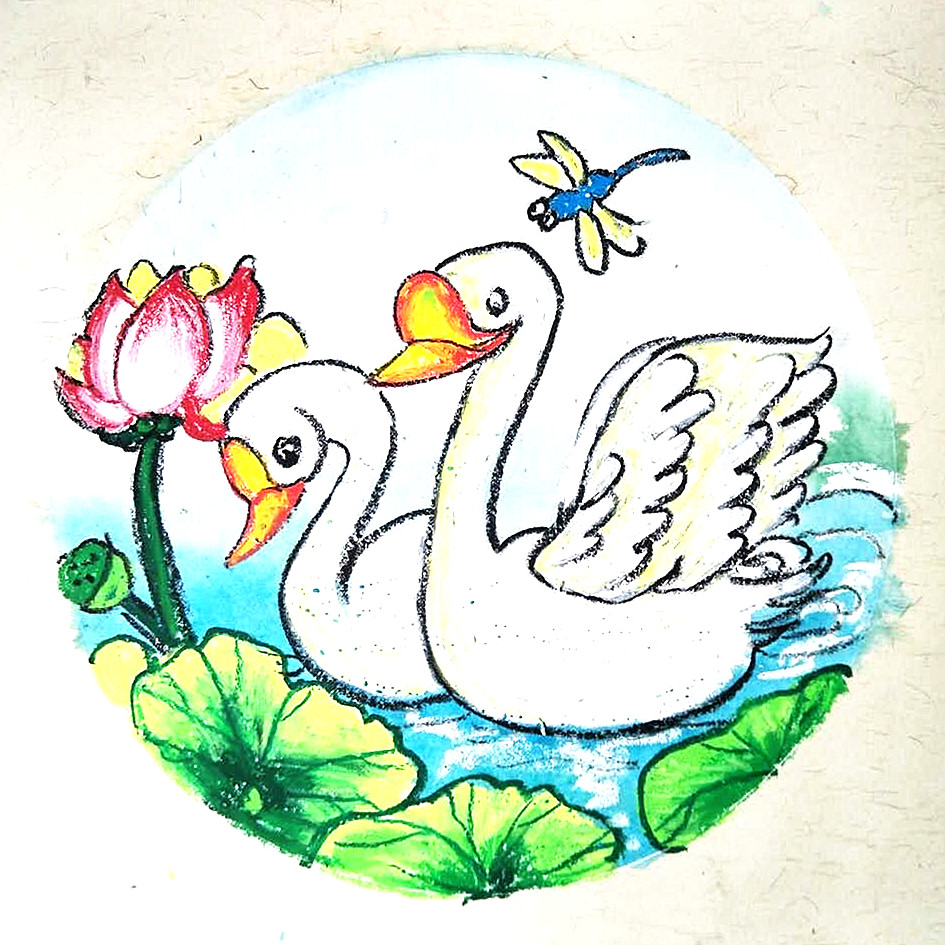 大白鹅创意美术3岁以下,创意儿童绘画大白鹅的课如何讲