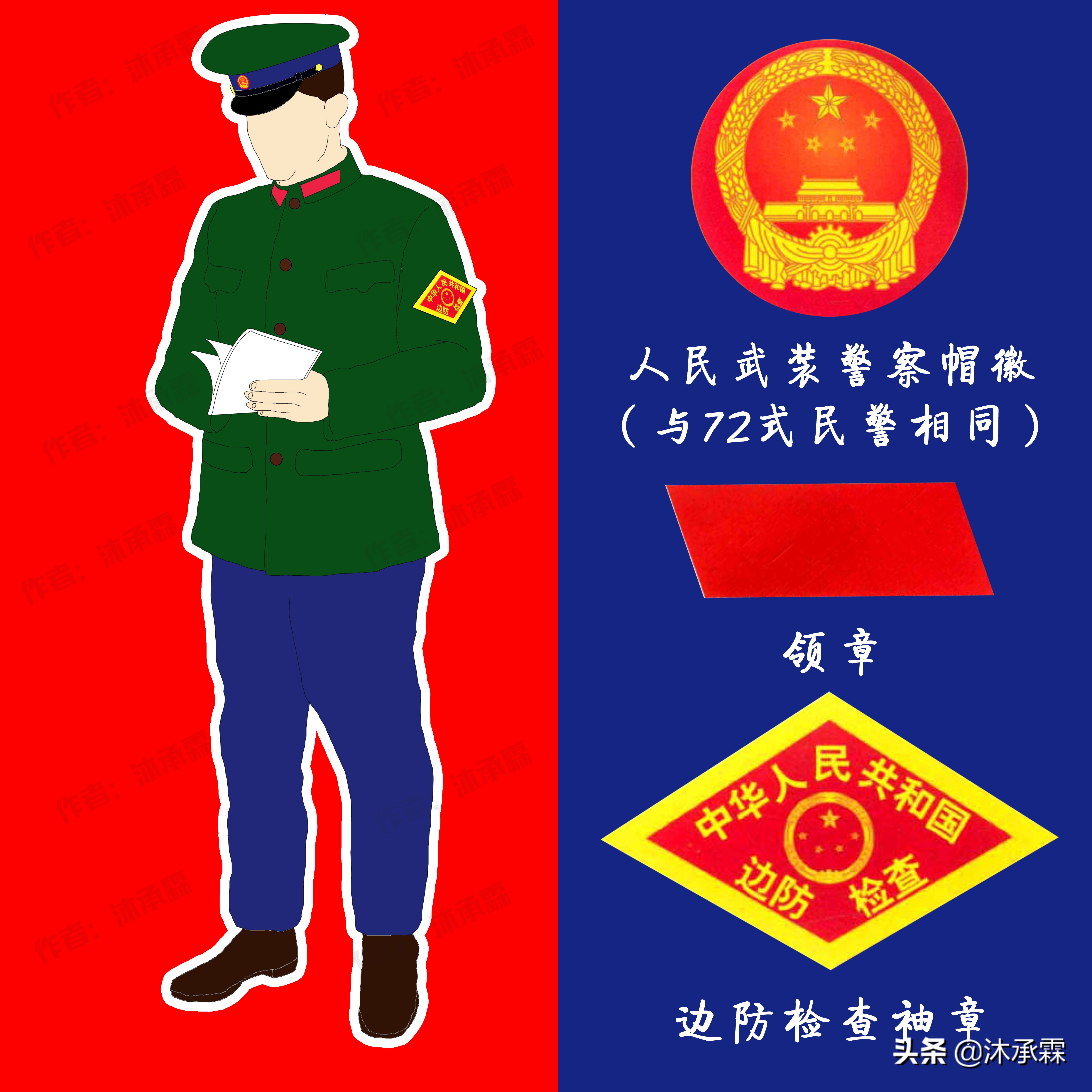 我国警察服装变迁图,中国人民武装警察部队军服变迁史