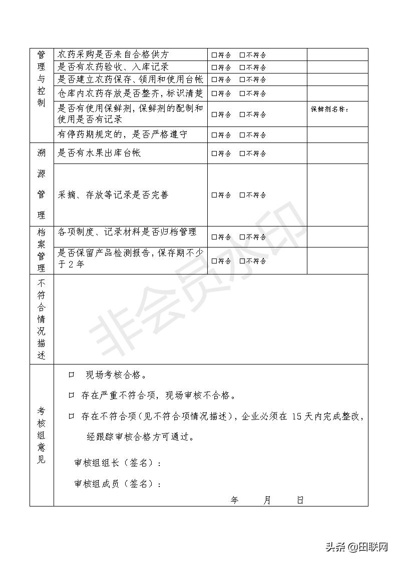 忠县柑橘出口之：出境水果果园注册登记申请表及果园考核表