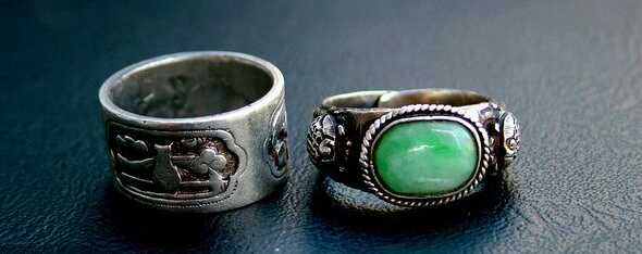 古代的戒指是什么样子的,古代的紫银戒指